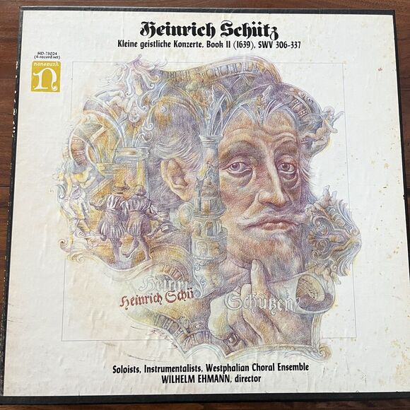 Heinrich Schütz ‎Kleine Geistliche Konzerte Book II (1639) 4xLP Box Set Nonesuch - Picture 2 of 16